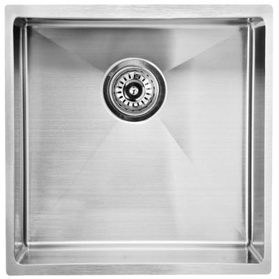 IKON EDEN SINGLE BOWL ABOVE / UNDERMOUNT SINK STAINLESS STEEL 400MM