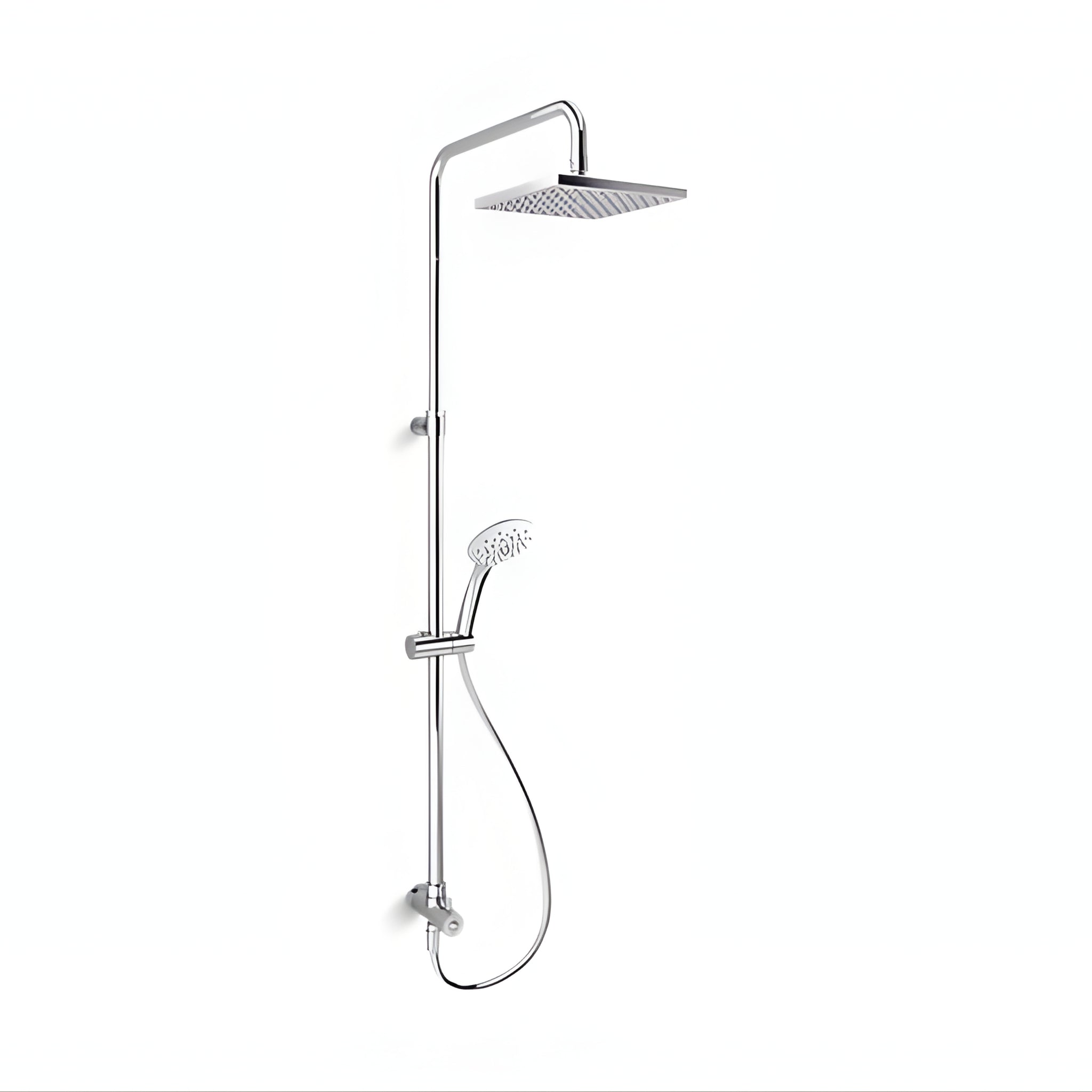 KOHLER RAIN DUET SQUARE HEAD SHOWER SYSTEM CHROME