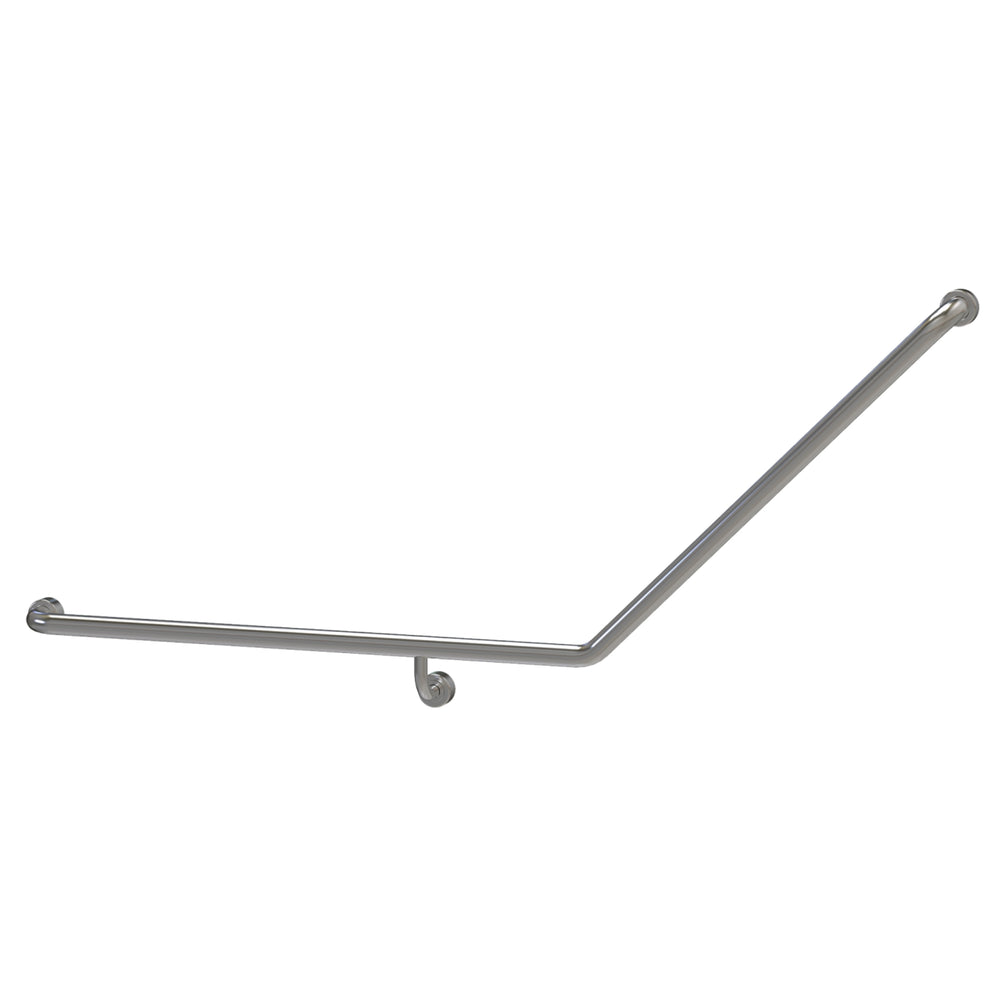 OLIVERI HOLDFAST 135 DEGREE GRAB RAIL 870MM STAINLESS STEEL (AVAILABLE IN LEFT AND RIGHT HAND RAIL)
