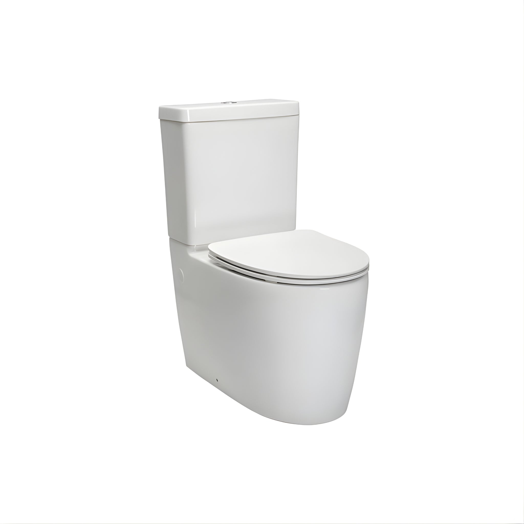 KOHLER GRANDE RIMLESS BACK-TO-WALL TOILET SUITE WITH SLIM SEAT GLOSS WHITE