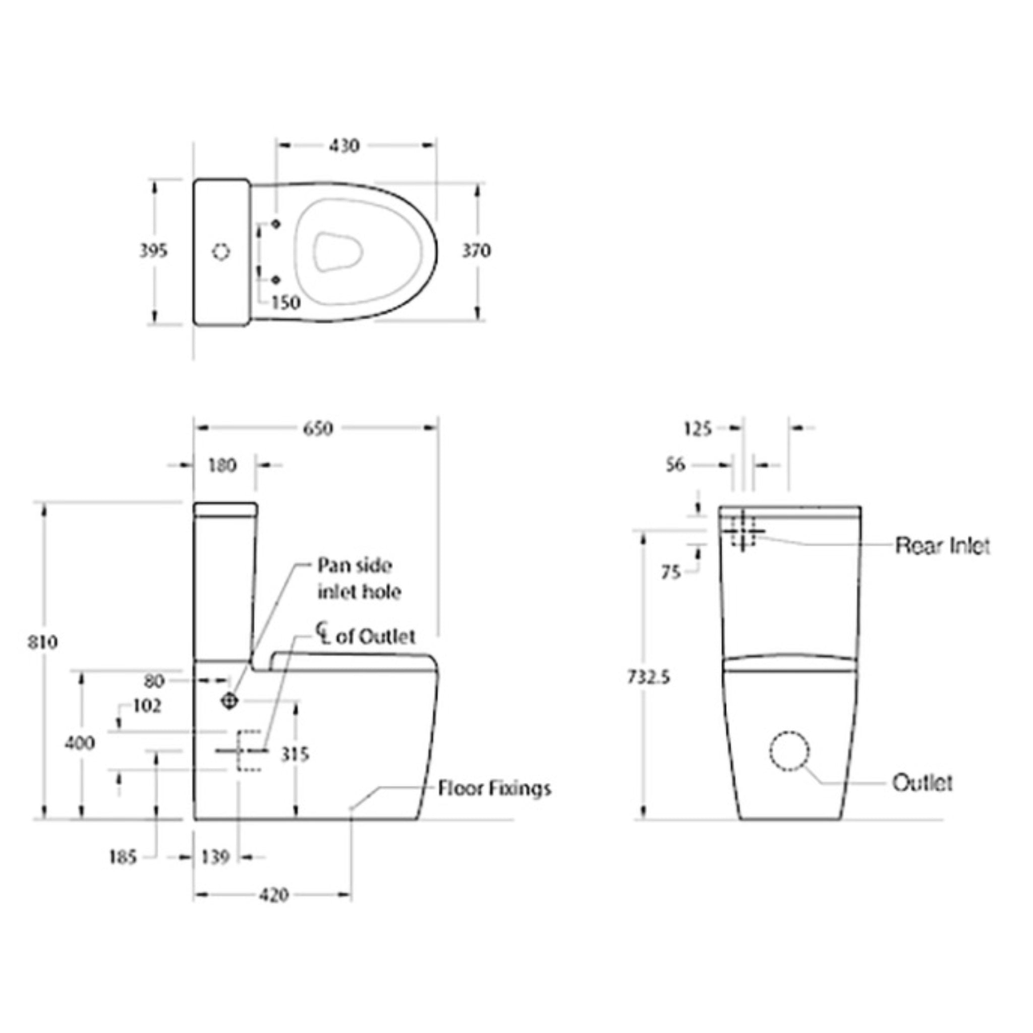 KOHLER GRANDE RIMLESS BACK-TO-WALL TOILET SUITE WITH ELITE SEAT GLOSS WHITE