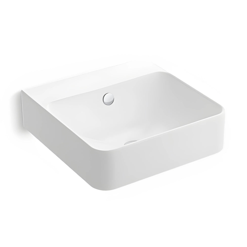 KOHLER FOREFRONT WALL HUNG BASIN WHITE 450MM