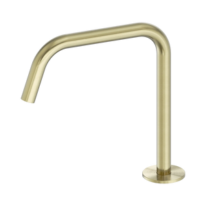 NERO SERENITY BATH/KITCHEN EDGE SPOUT II 247MM BRUSHED GOLD