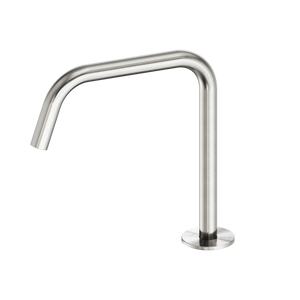 NERO SERENITY BATH/KITCHEN EDGE SPOUT II 247MM BRUSHED NICKEL