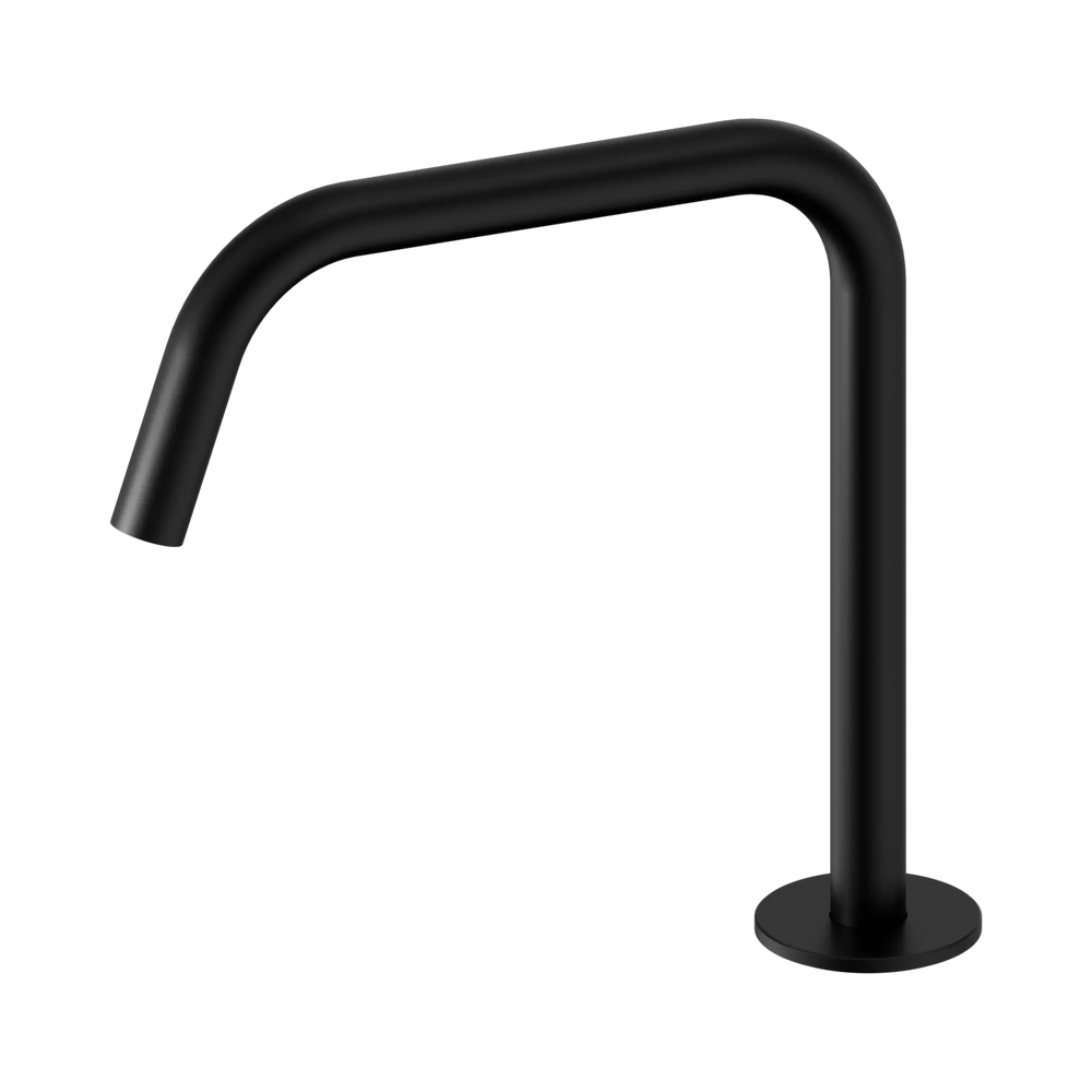 NERO SERENITY BATH/KITCHEN EDGE SPOUT II 247MM MATTE BLACK