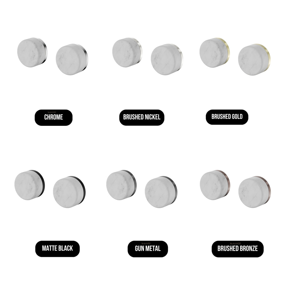NERO SERENITY WALL TOP ASSEMBLY WITH CARRARA HANDLE CHROME