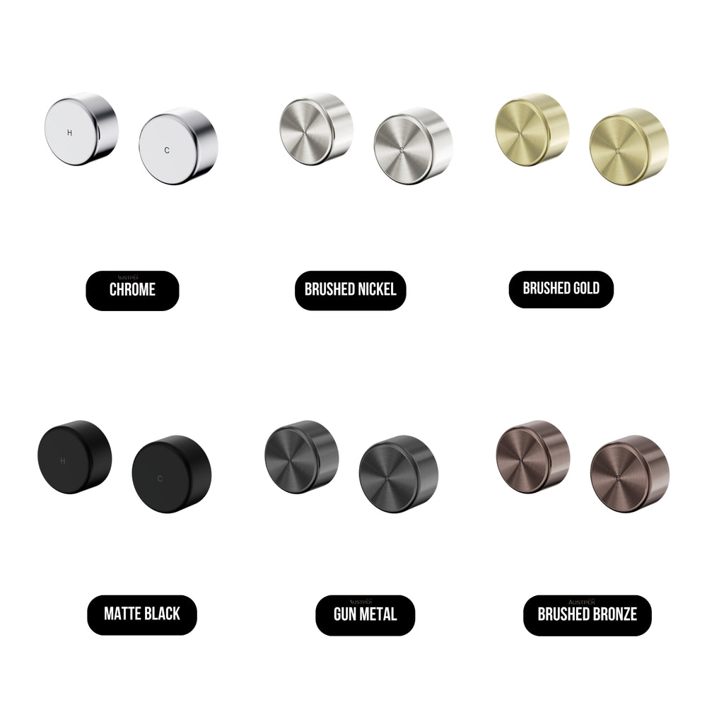 NERO SERENITY WALL TOP ASSEMBLY WITH METAL HANDLE CHROME