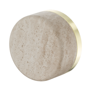 NERO SERENITY PROGRESSIVE SHOWER MIXER WITH ROME TRAVERTINE HANDLE BRUSHED GOLD