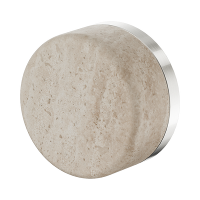 NERO SERENITY PROGRESSIVE SHOWER MIXER WITH ROME TRAVERTINE HANDLE BRUSHED NICKEL