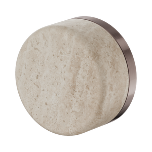 NERO SERENITY PROGRESSIVE SHOWER MIXER WITH ROME TRAVERTINE HANDLE BRUSHED BRONZE