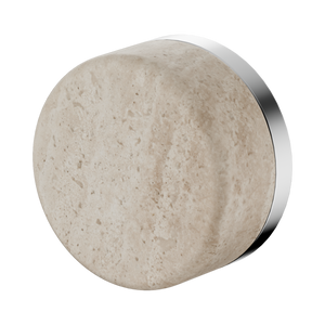 NERO SERENITY PROGRESSIVE SHOWER MIXER WITH ROME TRAVERTINE HANDLE CHROME