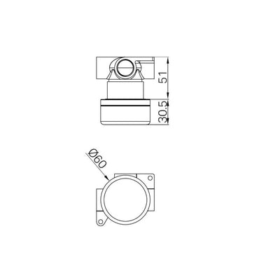 NERO SERENITY PROGRESSIVE SHOWER MIXER WITH ARABESCATO CORCHIA HANDLE BRUSHED NICKEL