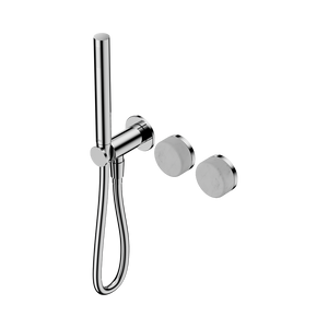 NERO SERENITY PROGRESSIVE SHOWER SYSTEM WITH CARRARA HANDLE AND SLIM SHOWER CHROME