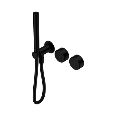 NERO SERENITY PROGRESSIVE SHOWER SYSTEM WITH METAL HANDLE AND SLIM SHOWER MATTE BLACK