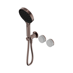 NERO SERENITY PROGRESSIVE SHOWER SYSTEM WITH CARRARA HANDLE AND SERENITY HAND SHOWER BRUSHED BRONZE