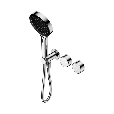 NERO SERENITY PROGRESSIVE SHOWER SYSTEM WITH METAL HANDLE AND SERENITY HAND SHOWER CHROME