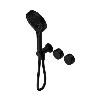 NERO SERENITY PROGRESSIVE SHOWER SYSTEM WITH METAL HANDLE AND SERENITY HAND SHOWER MATTE BLACK