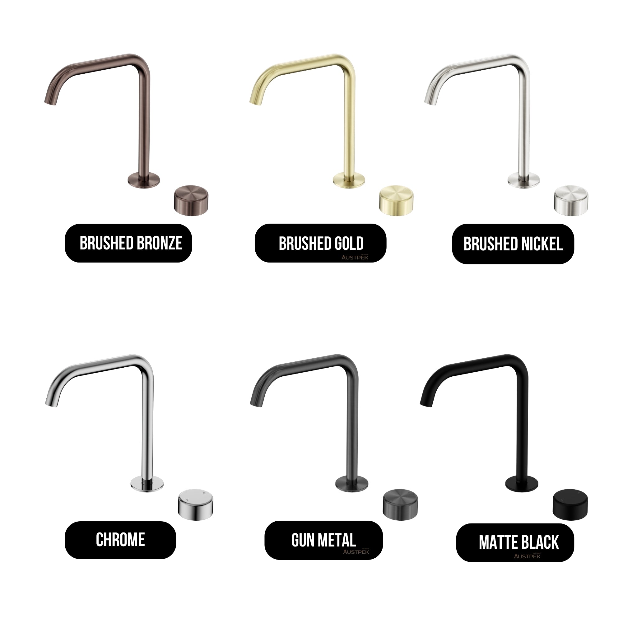 NERO SERENITY PROGRESSIVE BATH/KITCHEN MIXER EDGE SPOUT WITH METAL HANDLE 270MM GUN METAL