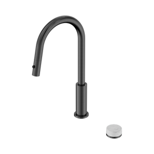 NERO SERENITY PROGRESSIVE PULL OUT KITCHEN SET WITH CARRARA HANDLE 433MM GUN METAL