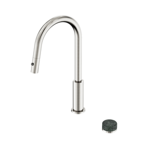 NERO SERENITY PROGRESSIVE PULL OUT KITCHEN SET WITH VERDE ALPI HANDLE 433MM BRUSHED NICKEL