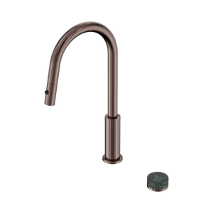 NERO SERENITY PROGRESSIVE PULL OUT KITCHEN SET WITH VERDE ALPI HANDLE 433MM BRUSHED BRONZE