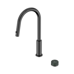 NERO SERENITY PROGRESSIVE PULL OUT KITCHEN SET WITH VERDE ALPI HANDLE 433MM GUN METAL