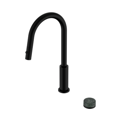 NERO SERENITY PROGRESSIVE PULL OUT KITCHEN SET WITH VERDE ALPI HANDLE 433MM MATTE BLACK