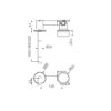 NERO SERENITY PROGRESSIVE WALL BASIN MIXER SPOUT WITH CARRARA HANDLE BRUSHED GOLD (AVAILABLE IN 160MM, 185MM AND 220MM)