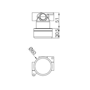 NERO SERENITY PROGRESSIVE SHOWER MIXER WITH MARQUINA BLACK HANDLE CHROME