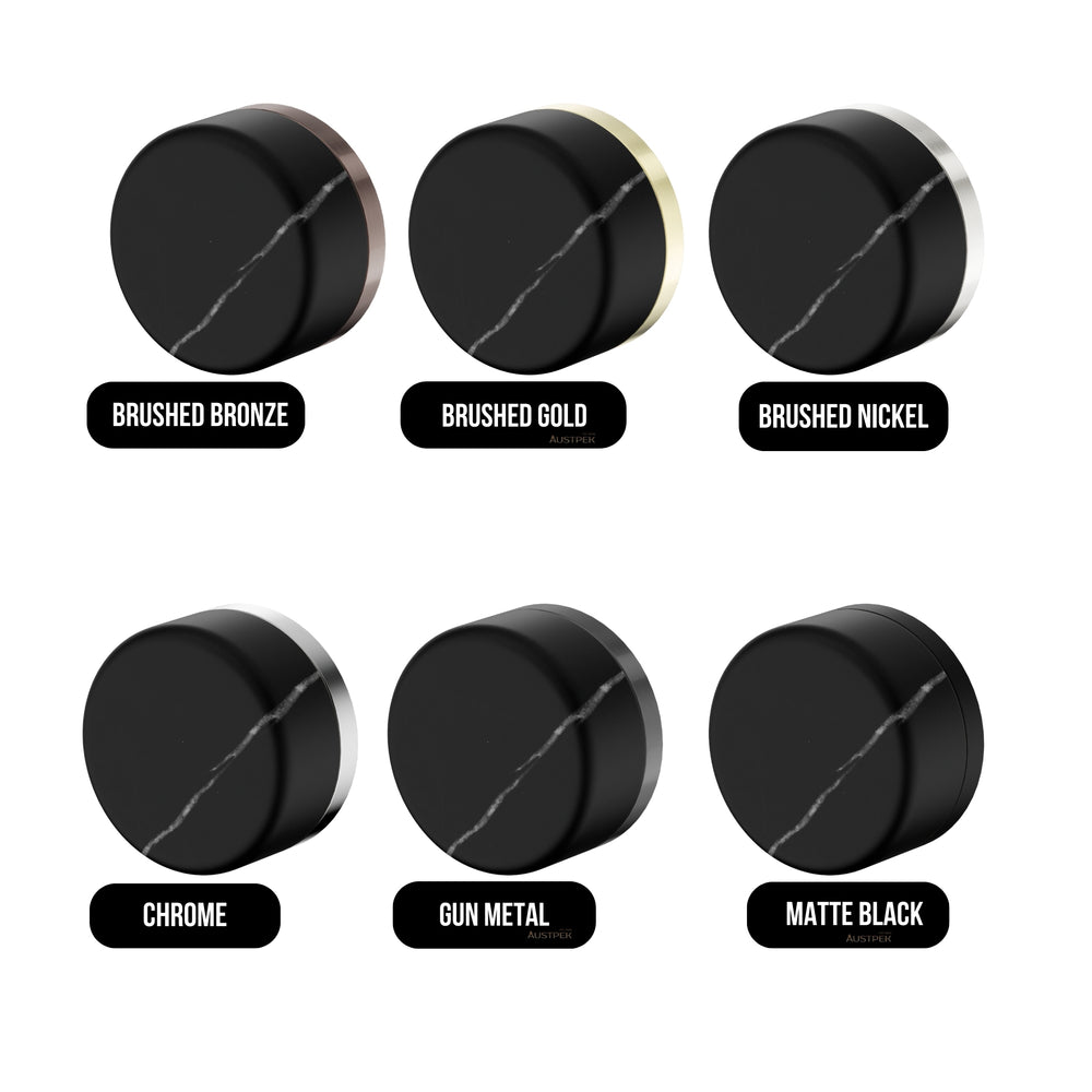 NERO SERENITY PROGRESSIVE SHOWER MIXER WITH MARQUINA BLACK HANDLE CHROME