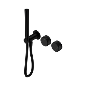 NERO SERENITY PROGRESSIVE SHOWER SYSTEM WITH MARQUINA BLACK HANDLE AND SLIM SHOWER MATTE BLACK