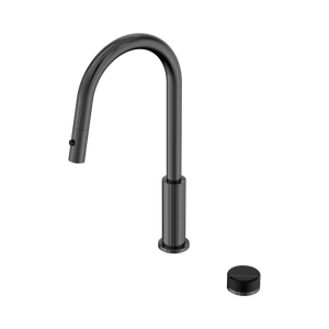 NERO SERENITY PROGRESSIVE PULL OUT KITCHEN SET WITH MARQUINA BLACK HANDLE 433MM GUN METAL