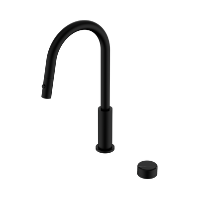 NERO SERENITY PROGRESSIVE PULL OUT KITCHEN SET WITH MARQUINA BLACK HANDLE 433MM MATTE BLACK