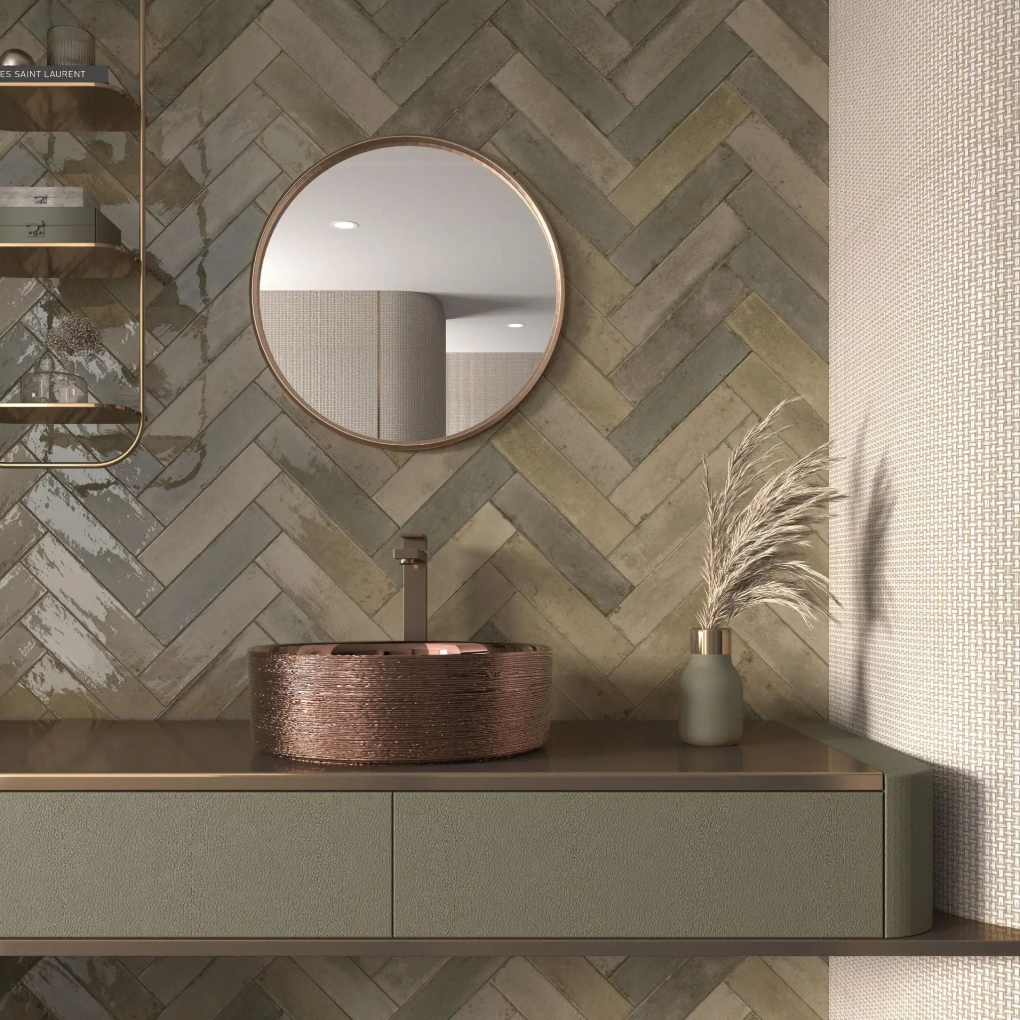 ELITE AGADIR MUSGO ULTRA GLOSS 70X280MM RECTANGULAR TILE (PER BOX)