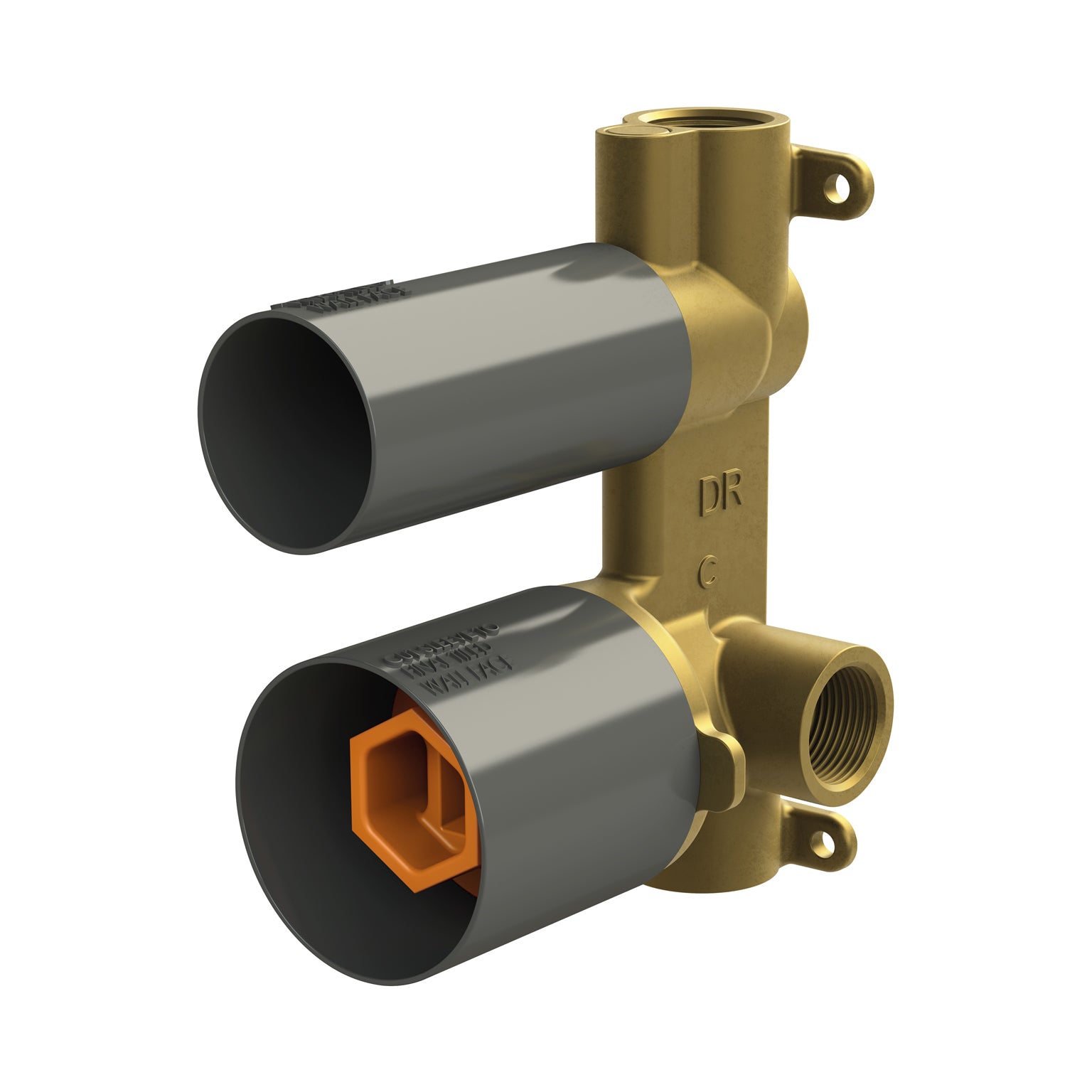 PHOENIX GLOSS MKII SWITCHMIX SHOWER / BATH DIVERTER MIXER FIT-OFF AND ROUGH-IN KIT BRUSHED GOLD