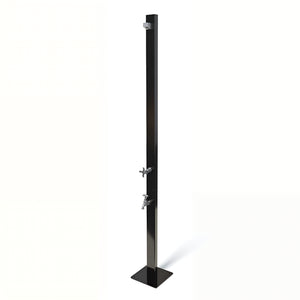 RAINWARE AUSSIE PREMIUM FREESTANDING OUTDOOR COLD SHOWER AND FOOTWASH BLACK