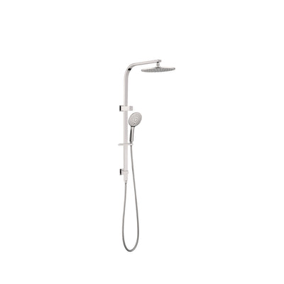 NERO BIANCA TWIN SHOWER BRUSHED NICKEL