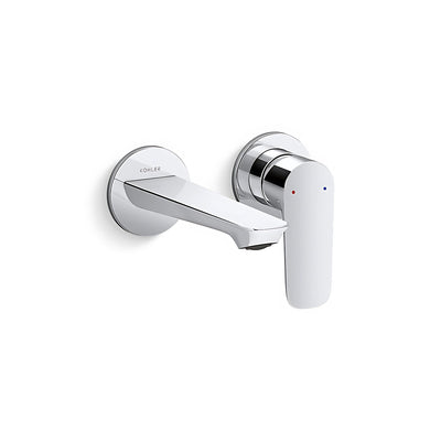 KOHLER ALEO-S WALL BASIN MIXER FULL KIT 165MM CHROME