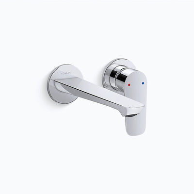 KOHLER ALEO-S WALL BASIN MIXER FULL KIT 218MM CHROME