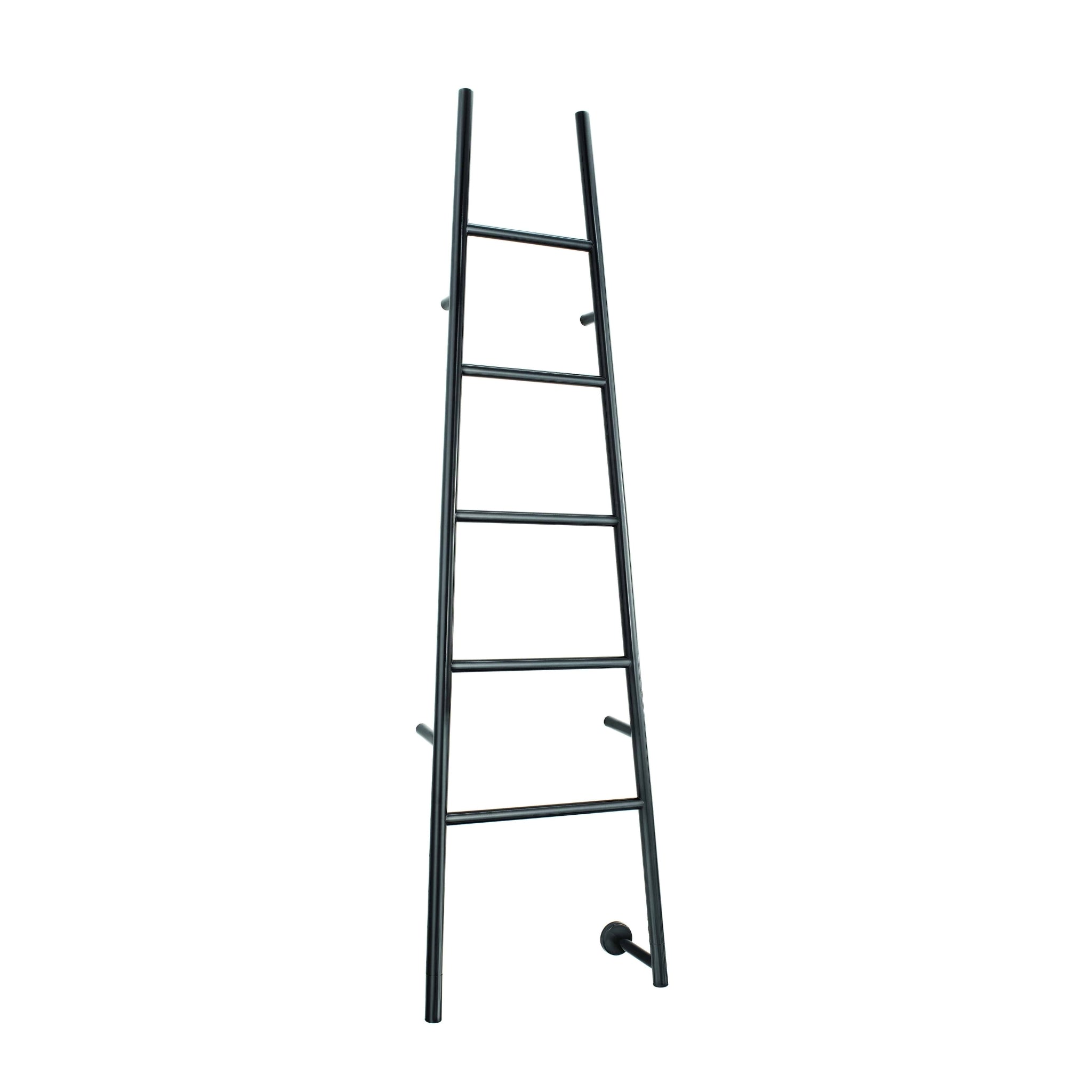 THERMOGROUP JEEVES TANGENT L HEATED TOWEL RAIL-SATIN BLACK 1890MM