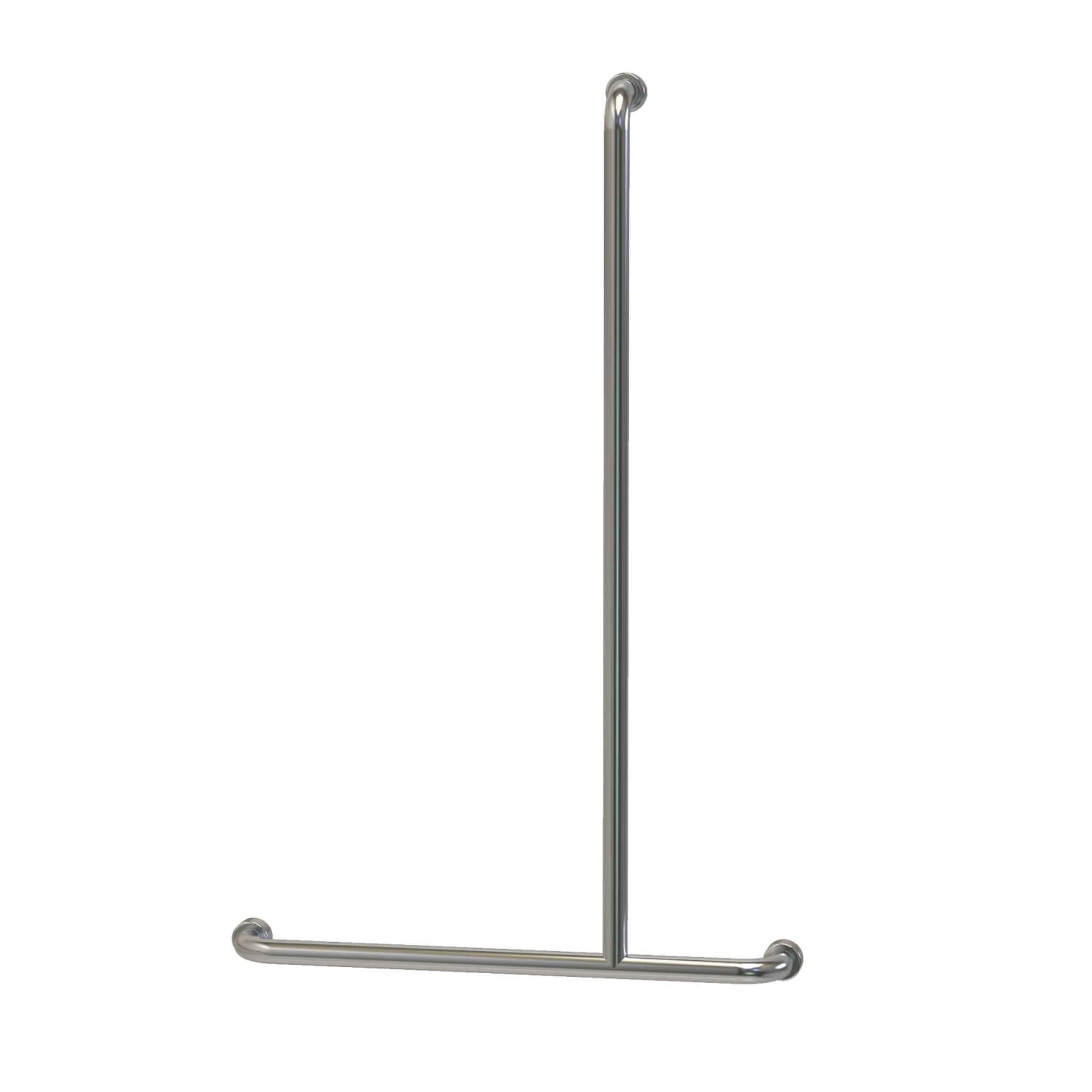 OLIVERI HOLDFAST INVERTED T SHOWER GRAB RAIL STAINLESS STEEL 1100MM (AVAILABLE IN LEFT AND RIGHT HAND RAIL)