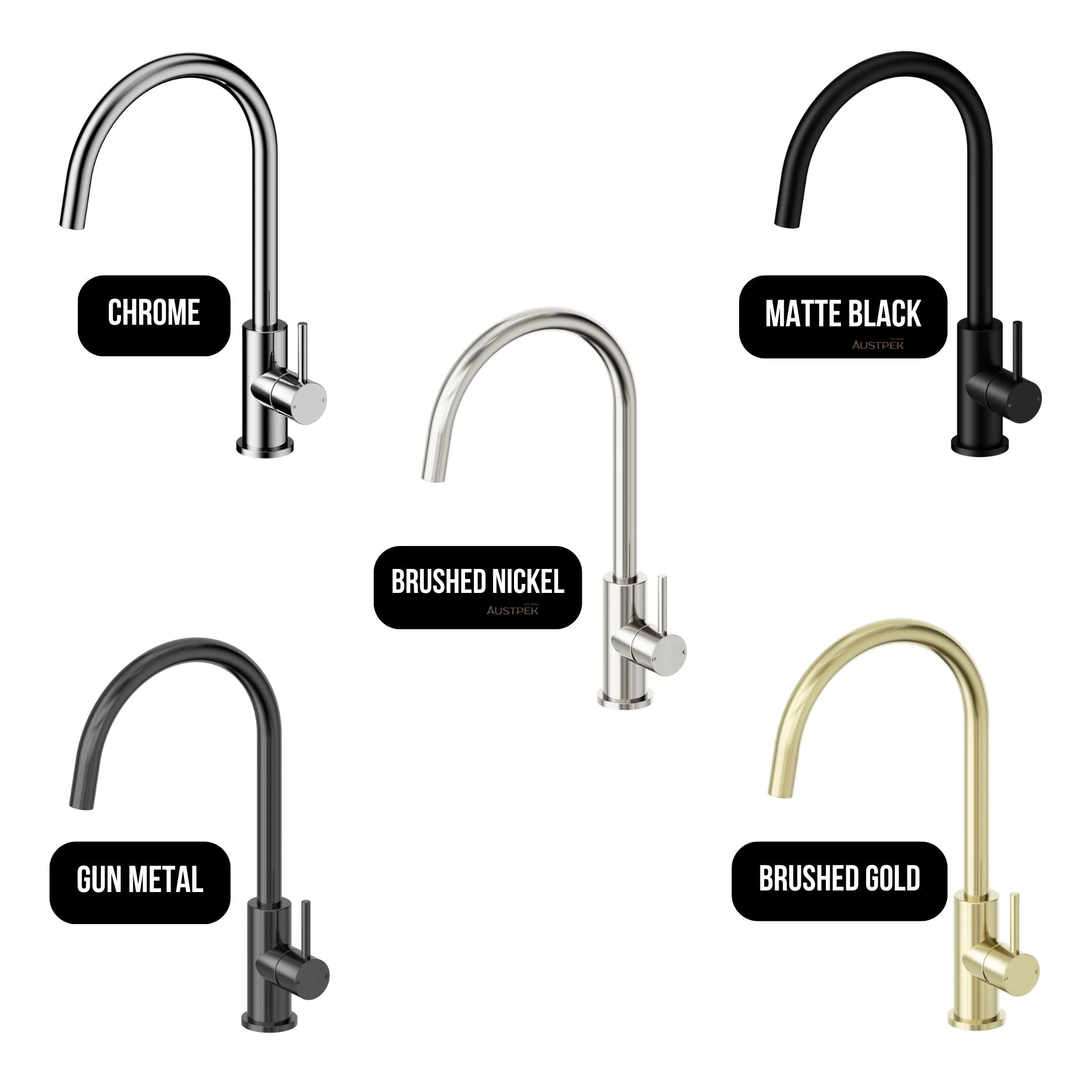 NERO DOLCE II SINK MIXER 375MM BRUSHED GOLD