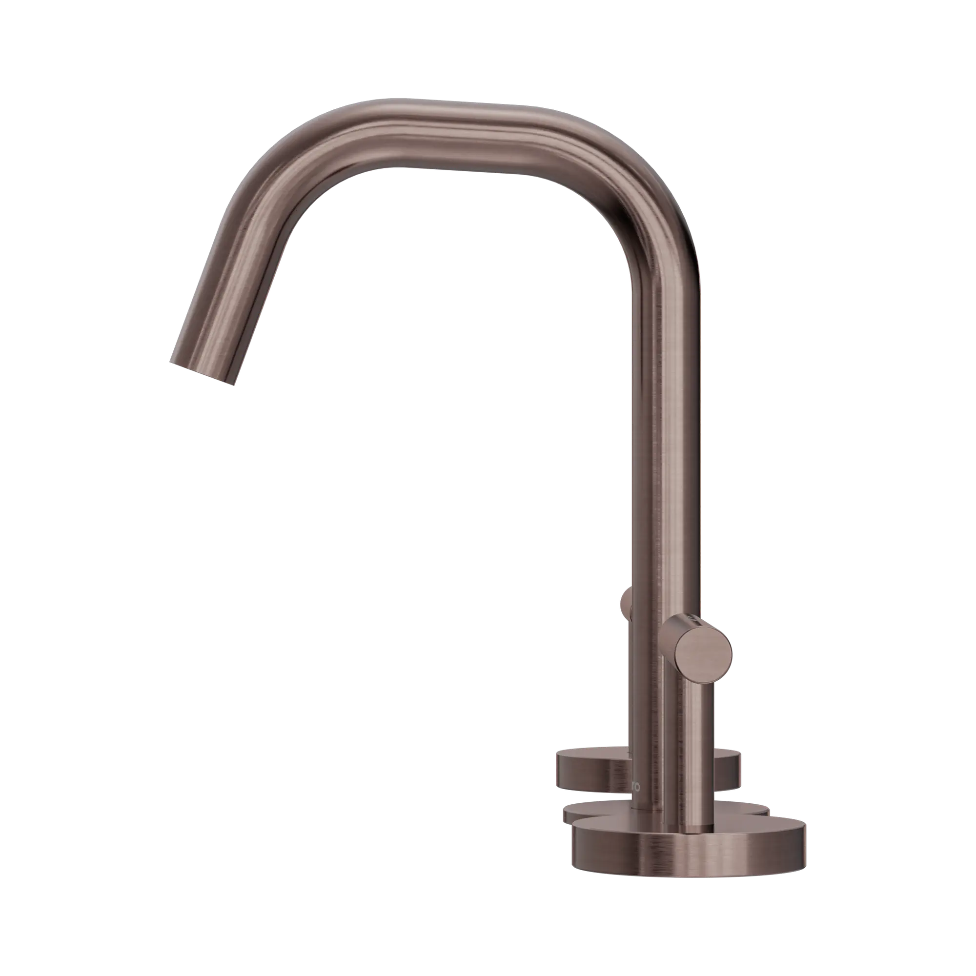 NERO MECCA LEVER BASIN SET EDGE SPOUT BRUSHED BRONZE