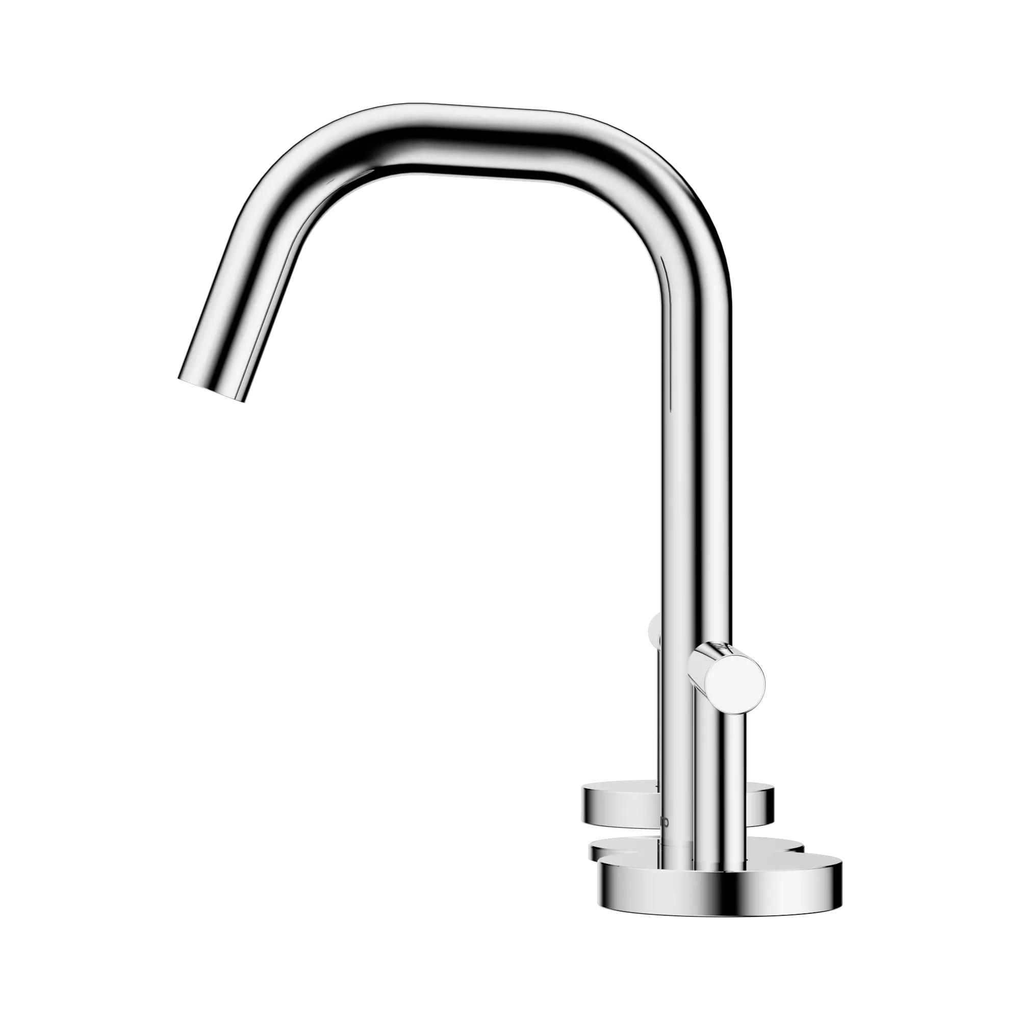 NERO MECCA LEVER BASIN SET EDGE SPOUT CHROME