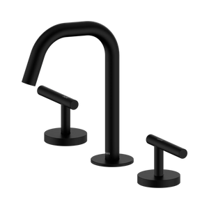 NERO MECCA LEVER BASIN SET EDGE SPOUT MATTE BLACK