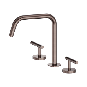 NERO MECCA LEVER BATH/KITCHEN SET EDGE SPOUT II BRUSHED BRONZE