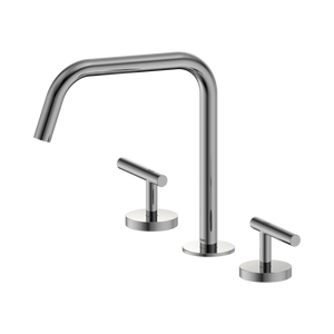 NERO MECCA LEVER BATH/KITCHEN SET EDGE SPOUT II CHROME