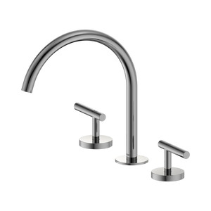 NERO MECCA LEVER BATH/KITCHEN SET ARC SPOUT 260MM CHROME