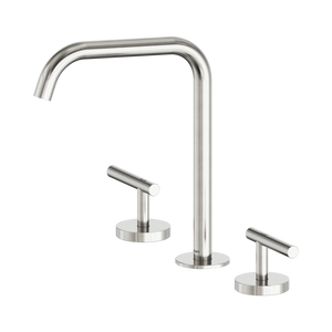 NERO MECCA LEVER BATH/KITCHEN SET EDGE SPOUT BRUSHED NICKEL