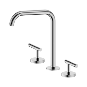 NERO MECCA LEVER BATH/KITCHEN SET EDGE SPOUT CHROME